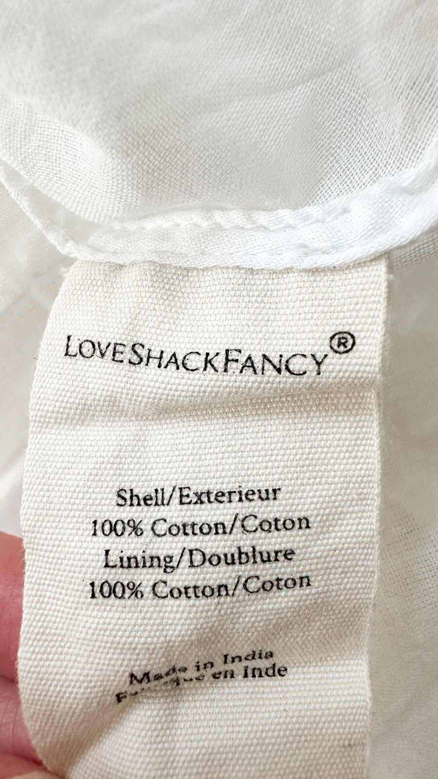 LoveShackFancy Faustine Off White Midi Embroidery… - image 9
