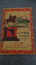LIVRET PLAN GUIDE LYON VILLEURBANNE ROMANS 1921 CARTE ROUTIERE NO MICHELIN