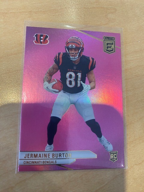 2024 Panini Donruss Elite Pink Jermaine Burton RC - Cincinnati Bengals