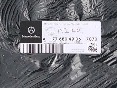 OEM Mercedes-Benz GLC Black Velour (set of 4) Floor Mats 