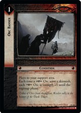 LOTR: Orc Banner Moderately Played LOTR: Fellowship of the Ring Lord of the Ri