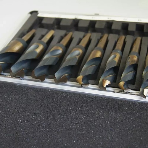 8PCS Cobalt Blacksmith Titanium Reduced Shank HSS Steel Drill Bit Set 14-25mm - Picture 8 of 20