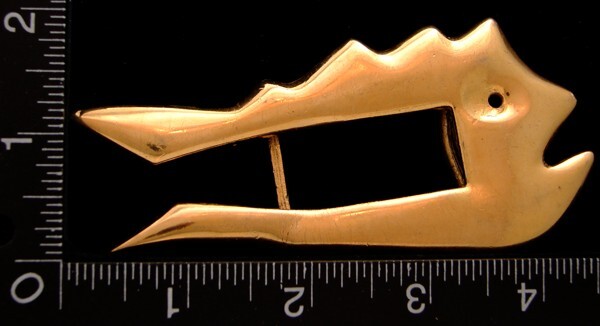 LI24155 *REEDICIÓN* CORTE VINTAGE ***PESCADO ABSTRACTO*** HEBILLA CINTURÓN DE MODA