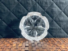 Vintage Lude  Crystal Glass Ashtray