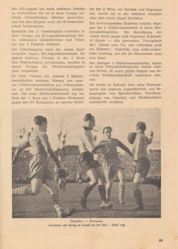 Schalker Vereinsnachrichten des FC Schalke 04 - Nr. 1 - April 1950 - Reprint - Bild 2 von 5