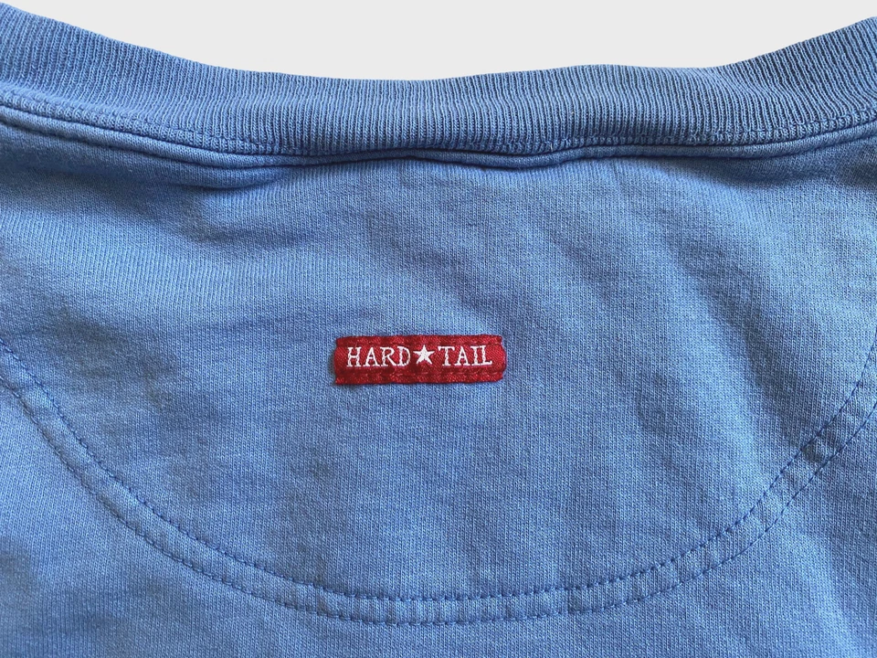 Винтажный жесткий хвост навсегда синий толстовка большого размера 100% хлопок без усадки средний - Изображение 4 из 4