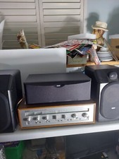 3-BOWERS & WILKINS (B&W) pair of CDM1 + CC6 Center speaker-Receiver not Included