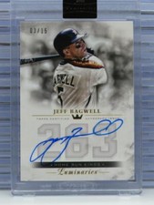 2018 Topps Luminaries Jeff Bagwell Home Run Kings Auto Autograph #03/15 VO