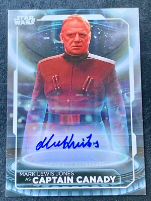 Star Wars Battle Plans 2021 Autograph Card A-MJ Mark Lewis Jones ...