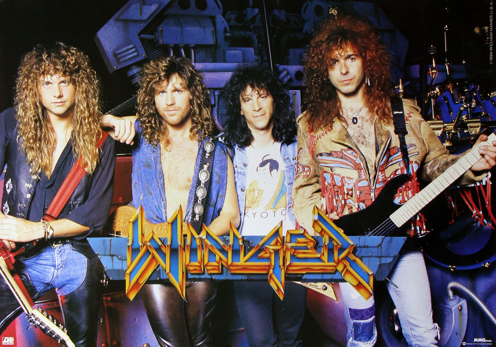 Winger 1990 In The Heart of The Young Rare Japan Promo Poster Kip