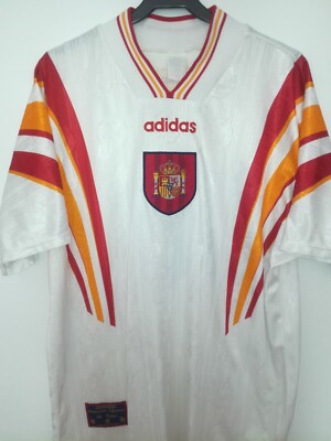 Maillot Espagne 1996 Euro – Taille XL – Vintage, Occasion – Pour Collection Ou Support