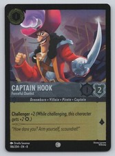 Disney Lorcana Cold Foil - Captain Hook - Forceful Duel 186 - Reign of Jafar 8