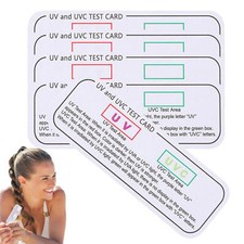 UV Test Card Reusable UVC Tester For Sunscreen , Check Ultra Violet Levels
