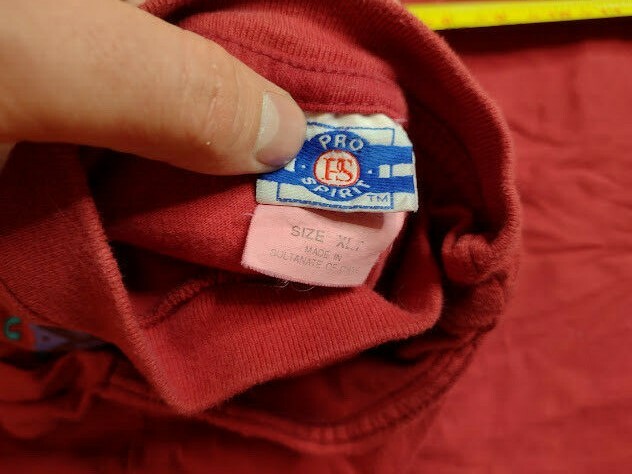 Vintage Sun Sportswear Hoop Head Any Questions Basketball 90s T Shirt Size XLT