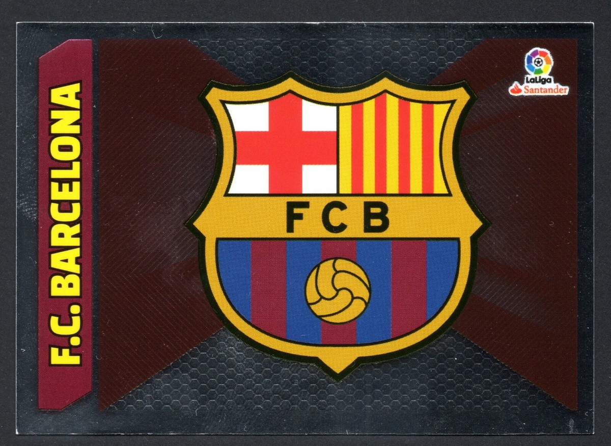 ESCUDO #7 FUTBOL CLUB BARCELONA 2017-18 STICKER PANINI LA LIGA