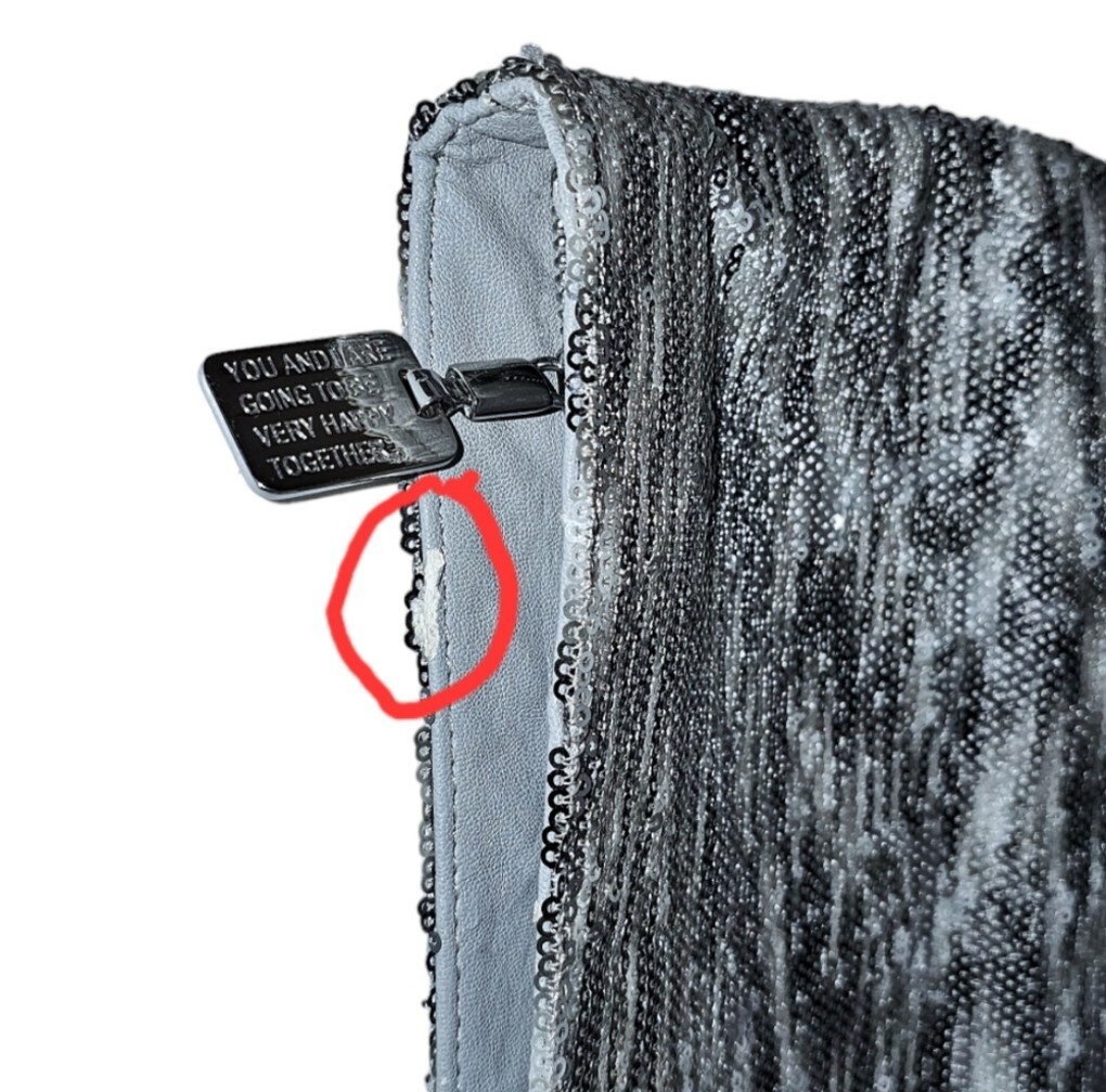 BCBGeneration Foldover Sequin Clutch - image 5