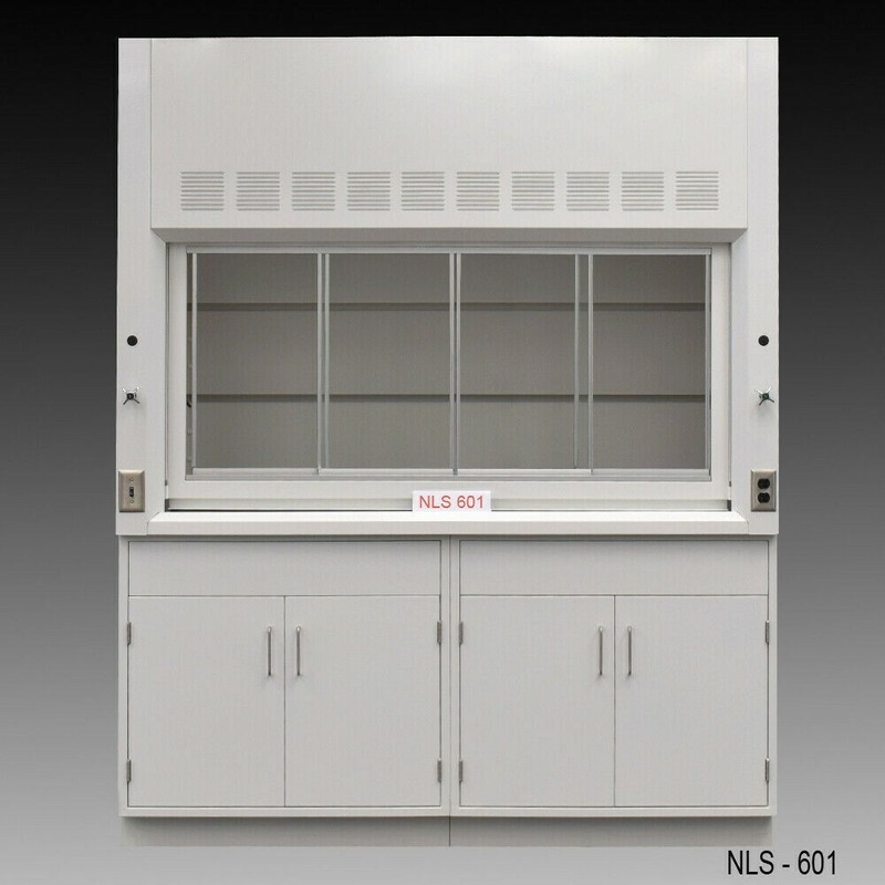 6' Laboratory Fume Hood w/ Storage Cabinets  / Dual Sash / E1-005