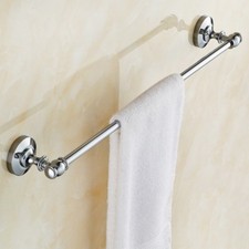 Wall Mounted Chrome Bathroom Accessory Single Towel Bar Towel Rail Towel Holder
