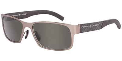 PORSCHE DESIGN P'8550 B Sonnenbrille matt gold/sandbraun graue Gläser Größe 58