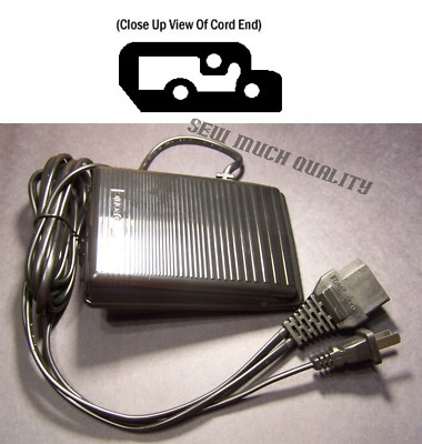 FOOT CONTROL PEDAL W/ Cord Bernette 320 330 Europro Omega Shark 373 473 Singer +