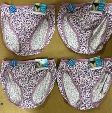 4 pr VANITY FAIR ILLUMINATION 13108 HI-CUT panty Adventure Awaits FLOWER Print 6