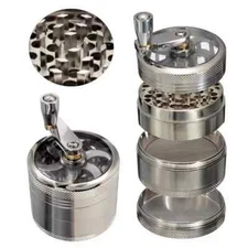 Handle Hand Muller Herb Tobacco Grinder Spice Herbal Metal Smoke Crusher 