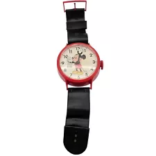 Vintage Mickey Mouse ELGIN Wrist Watch Shape Wall Novelty Clock  38 in long