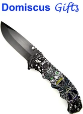 8 1/2" NEW! JAPANESE Samurai SHOGUN Warrior RONIN Fantasy POCKET KNIFE Knives