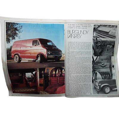 1975 Hot Rod 1974 Dodge Van Herb Adams Cut Photo