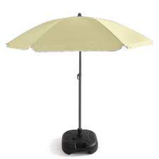 Out There! 2.4m Light Khaki Garden Parasol Umbrella Sun Shade