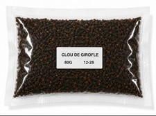 Clou de Girofle Entier Séché Bio 80g 100% Naturel Whole Clove, Clavo de Olor