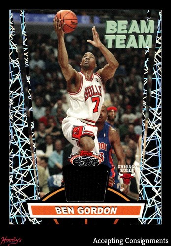 2007-08 Stadium Club Beam Team Relics #BG Ben Gordon GAME USED JERSEY BULLS