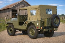 Soft Top For Willys Jeep M38a1m38a1 Fits On Cross Bows Olive Green-3 Piece Soft Top For Willys Jeep M38a1m38a1 Fits On Cross Bows Olive Green-3 Piece