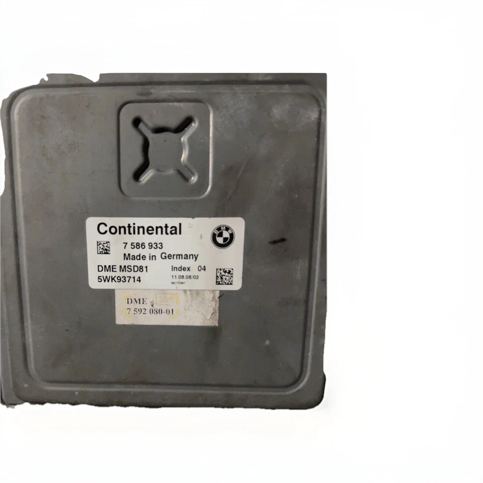 2008 2009 2010 BMW 535I módulo de computador motor ECU ECM DME MSD81 7 586 933 FABRICANTE DE EQUIPAMENTO ORIGINAL - Imagem 2 de 3