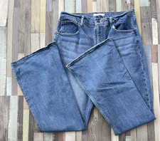 LEVI  S 70s High Flare Jeans W32 L32 Woman's Zip Fly Medium Blue Denim