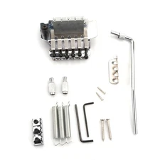Tremolo Double Locking Bridge Kit Silver For Floyd Rose Electric Guitar Parts tt