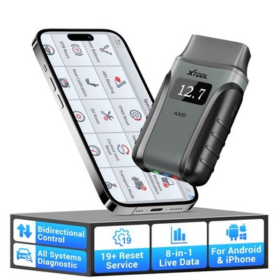 XTOOL A30D V2.0 OBD2 Bidirectional Scanner Auto Full System Diagnostic Tool WIFI
