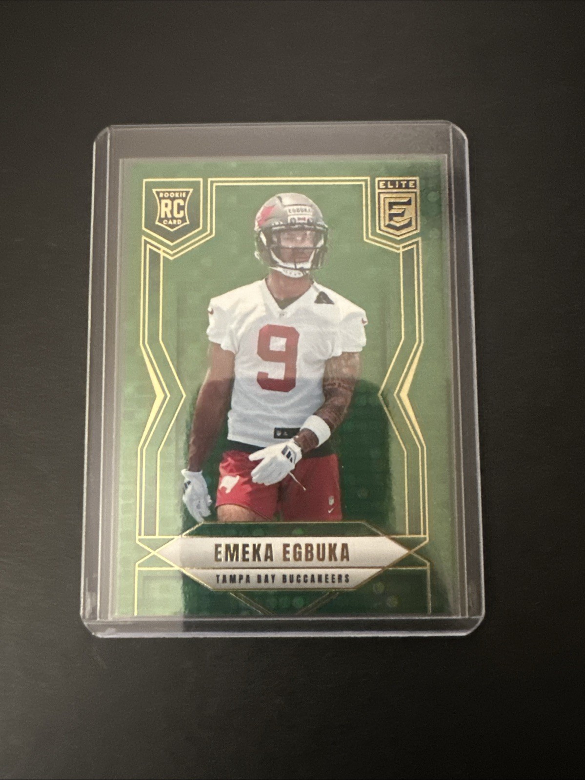 2025 Panini Donruss Elite - Rookies Emeka Egbuka #102 Green Disco (RC)