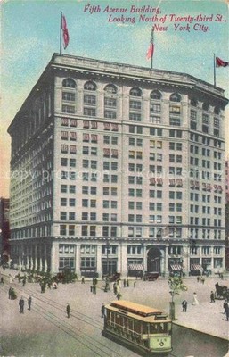 NEW YORK City USA Fifth Avenue Building Looking North of Twendy third Street