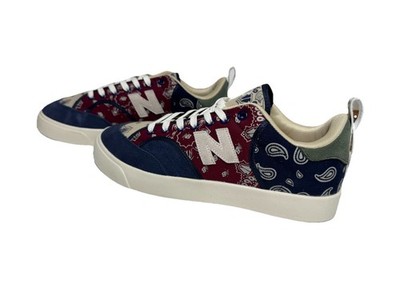 New Balance NM212 Paisley Pack Skate Shoes Size 9.5 US Navy Red