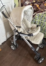 Beige & Grey Single Pushchair with Hood/Canopy, Folding, From 6 Months