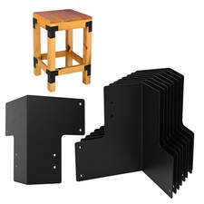 Kit 8 Pezzi Staffe per Banco da Lavoro, 4x4 Staffa Angolare per Banco da Lavoro in Acciaio Resistente con...