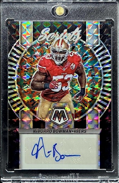 2023 Panini Mosaic Navorro Bowman Scripts Black Auto 1/1 49ers