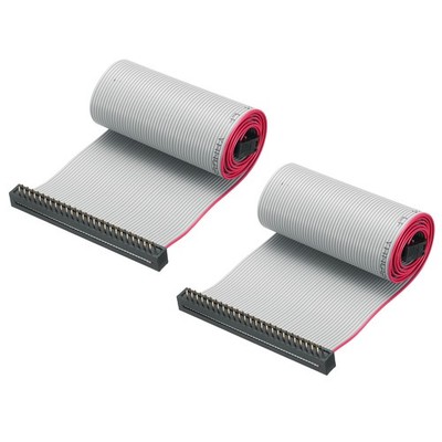 IDC Wire Flat Ribbon Cable FC/FD Connector A-type 50Pins 0.5m Long, 2pcs