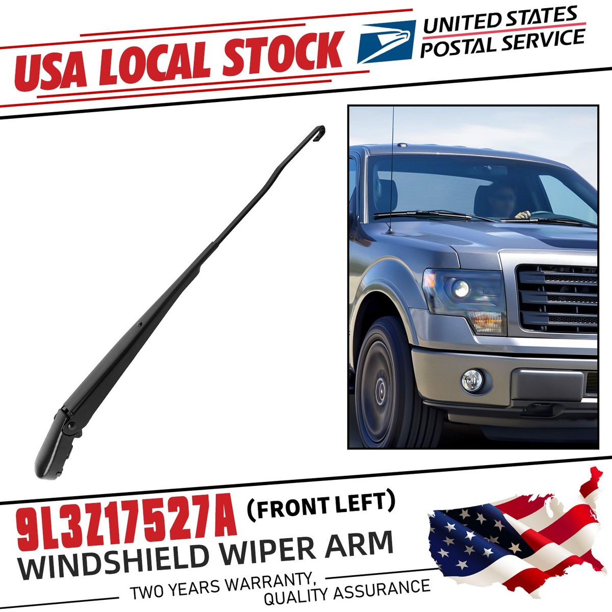 High Quality OEM Front Left Side Windshield Wiper Arm 9L3Z17527A