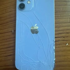 iPhone 12 Mini Purple 128GB Damaged Screen and Back