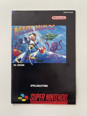 Mega Man X Anleitung Manual Super Nintendo SNES