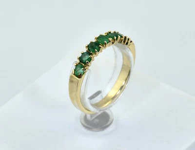 Smaragd Ring 585/000 14 K Gelbgold - Bild 1 von 4