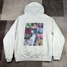 Taylor Swift The Eras Tour Beige Graphic Hoodie Womens Large Concert Merch