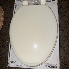 Kohler K-20454-96 Ridgewood Quiet-Close Elongated Toilet Seat - Biscuit